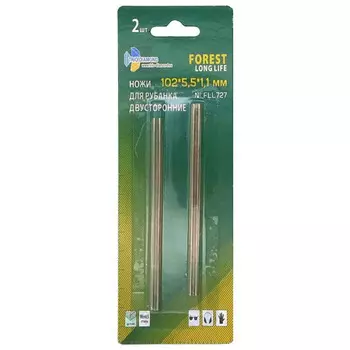 ножи для электрорубанка TRIO-DIAMOND 102х5,5х1,1мм двусторонние 2шт