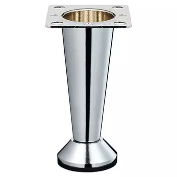 ножка фигурная 98/104мм регулируемая хром