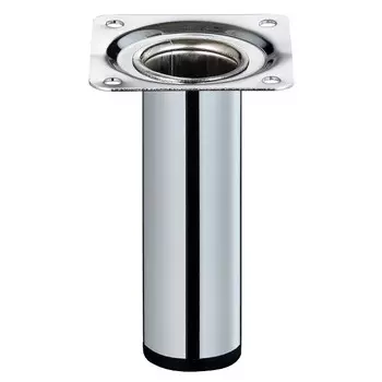 ножка круглая 30х100мм хром