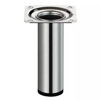 ножка круглая 30х100мм никель