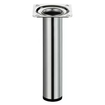 ножка круглая 30х150мм никель