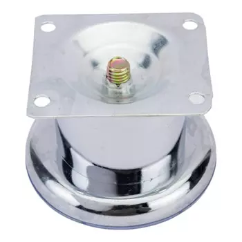 ножка круглая 50х50мм хром