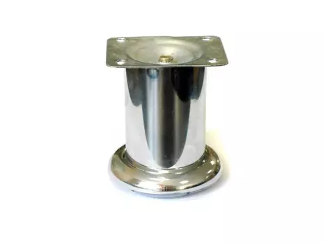 ножка круглая 50х80мм хром