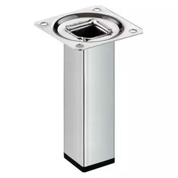 ножка квадратная 25х25х100мм никель