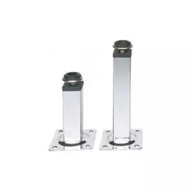 ножка квадратная 25х25х100мм регулируемая хром