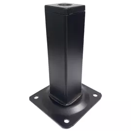 ножка квадратная 25х25х150мм черный