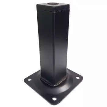 ножка квадратная 25х25х150мм черный