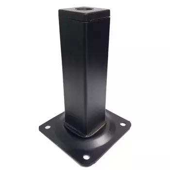 ножка квадратная 25х25х200мм черный