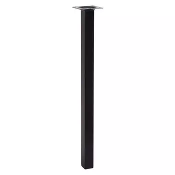 ножка квадратная 25х25х700мм черный