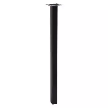 ножка квадратная 25х25х800мм черный