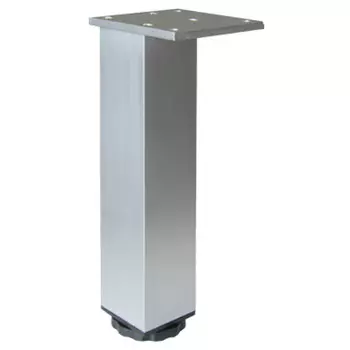 ножка квадратная 40х40х200/230мм матовый хром регулируемая