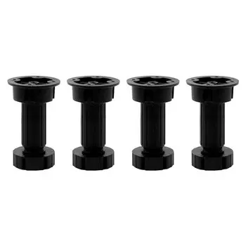 ножка мебельная 100мм 4шт черный регулируемая