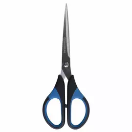 ножницы BRAUBERG 17cм прорезиненные ручки