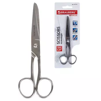 ножницы BRAUBERG Professional 15см цельнометаллические