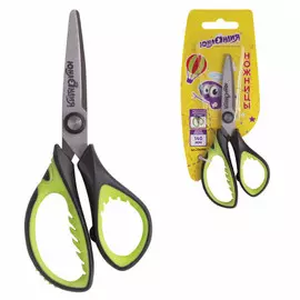 ножницы ЮНЛАНДИЯ 14см закругленные лезвия прорезиненные ручки