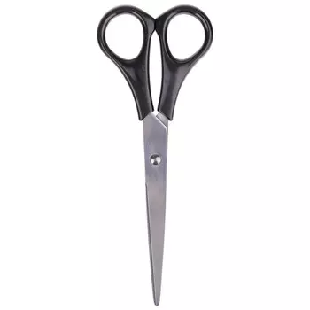 ножницы OfficeSpace 16,2см черные ручки ПВХ