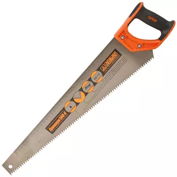 ножовка по дереву ДЕЛЬТА Премиум 500мм прямой-средний зуб