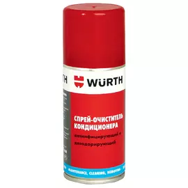 очиститель-аэрозоль кондиционера WURTH 150мл мята антибактериальный