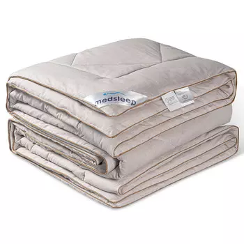 одеяло MEDSLEEP Aries зимнее 220х240см овечья шерсть 80%, арт.1014.00254
