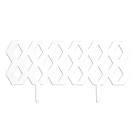 ограждение садовое Ромб белый