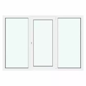 окно ПВХ поворотно-откидное правое 205х140 см