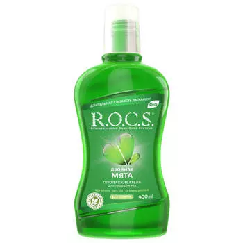 ополаскиватель для полости рта R.O.C.S. Двойная мята 400мл