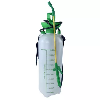 опрыскиватель помповый UGO LOCKS 10л зеленый, белый