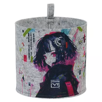 корзина для хранения eva HOME Аниме Прокси 300х300х300мм 24л светло-серый