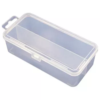 органайзер для мелочей 155х80х45мм 2 отделения прозрачный