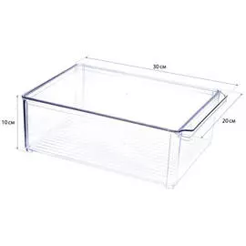 органайзер IDEA 20х30х10см 5,8л с крышкой для холодильника пластик