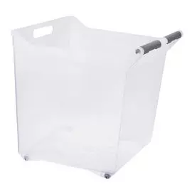 органайзер IDEA 35,5л 38x38x38см с ручкой на колесах пластик