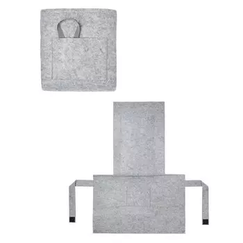 органайзер на подлокотник дивана войлок 880х1300мм светло-серый полиэстер