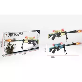оружие игрушечное Laser Gun с подсветкой и звуком в ассортименте 58х19 см
