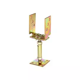 основание стойки U-образное регулируемое 71-161x110мм