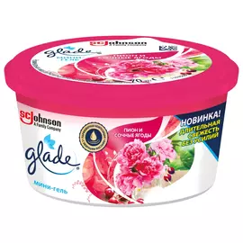 освежитель воздуха GLADE Пион и сочные ягоды мини гель 70г