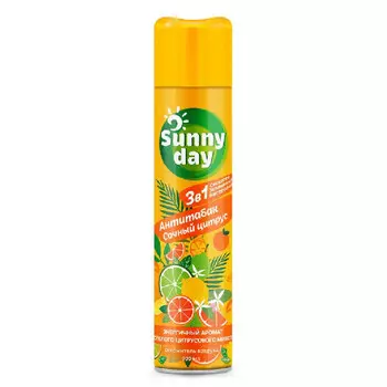 освежитель воздуха SUNNY DAY Антитабак Сочный цитрус 300мл аэрозоль
