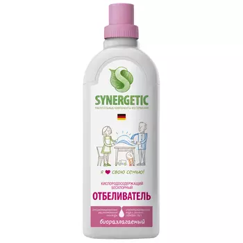 отбеливатель SYNERGETIC жидкий без хлора 1л