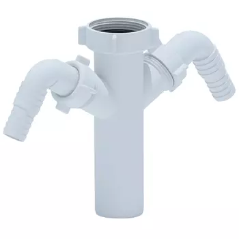 отвод для бытовой техники АНИПЛАСТ 1 1/2"х 40мм двойной