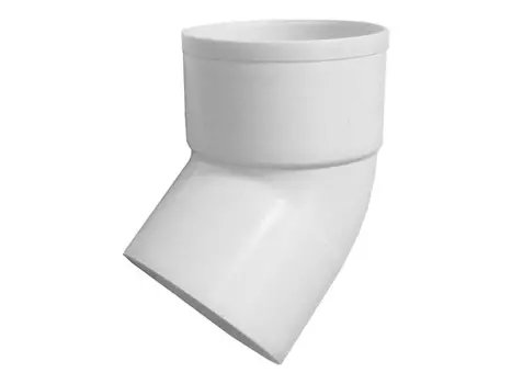 отвод трубы ПВХ Murol D80мм 45 град. белый