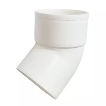 отвод трубы водосточной d45/80мм белый