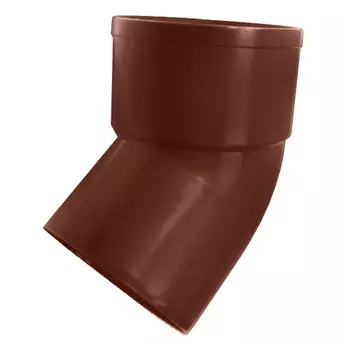 отвод трубы водосточной d45/80мм коричневый