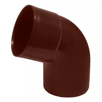 отвод трубы водосточной d67/80мм коричневый