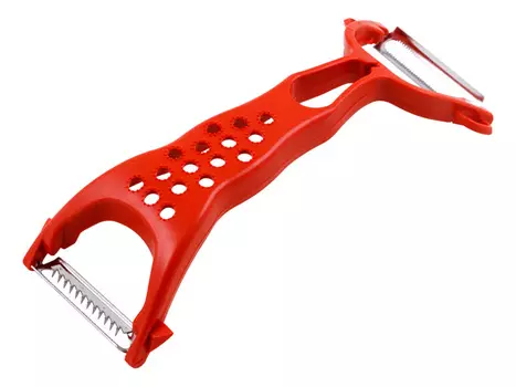 овощечистка MALLONY универсальная двусторонняя нерж.сталь, пластик