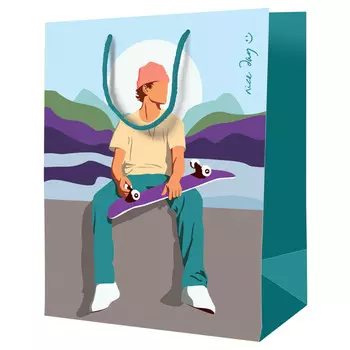 пакет подарочный 11х14х6,5см Nice day ламинированный