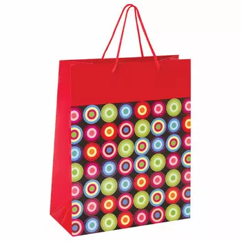 пакет подарочный (D) ЗОЛОТАЯ СКАЗКА Калейдоскоп 32,4х26x12,7см