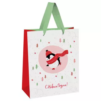 пакет подарочный MESHU С Новым годом 18х23х10см