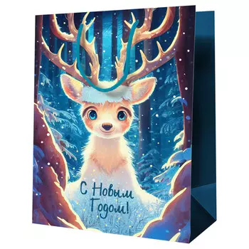 пакет подарочный MESHU С Новым годом 26х32х12см