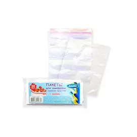 пакеты для продуктов ANTELLA 1 л, 15х20 см, 20 шт, с замком, полиэтиленовые