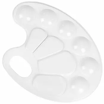 палитра для рисования ПИФАГОР Эники-Беники 10 ячеек белая овальная