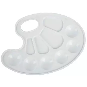 палитра для рисования пластик белый